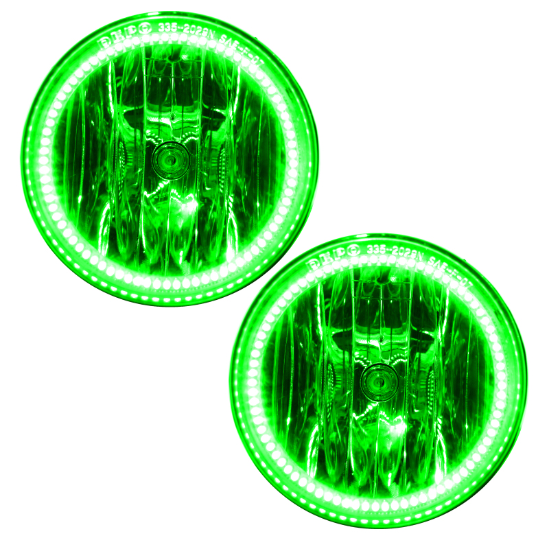 BMW 5 Series Fog Light Halo Kit - ORACLE Lighting - Green - `03-`10